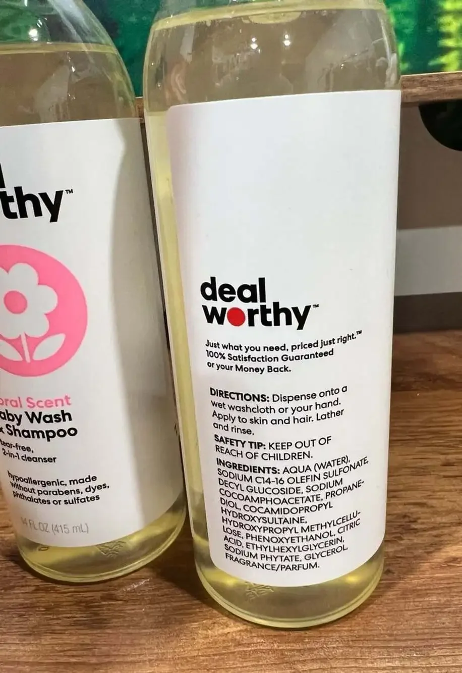 Dealworthy Floral Scent Baby Wash & Shampoo 14 fl oz - Pack of 2